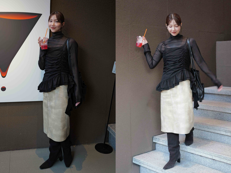 PRADA　プラダ　ルート ラージ　ブラック　着画