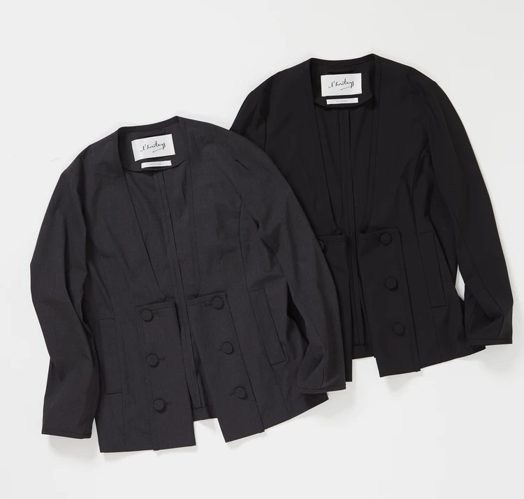 レリタージュ マルティニーク　T/R2WAYストレッチダブルスプレテッドジャケット　￥52800