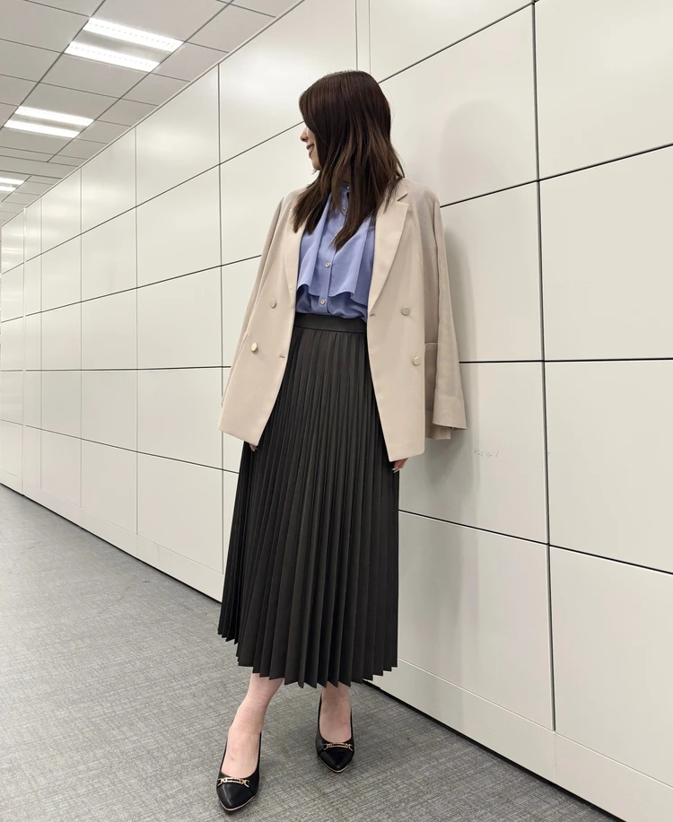 any SiS（エニィ スィス）　シアーメッシュジャケット　プレス着用画像