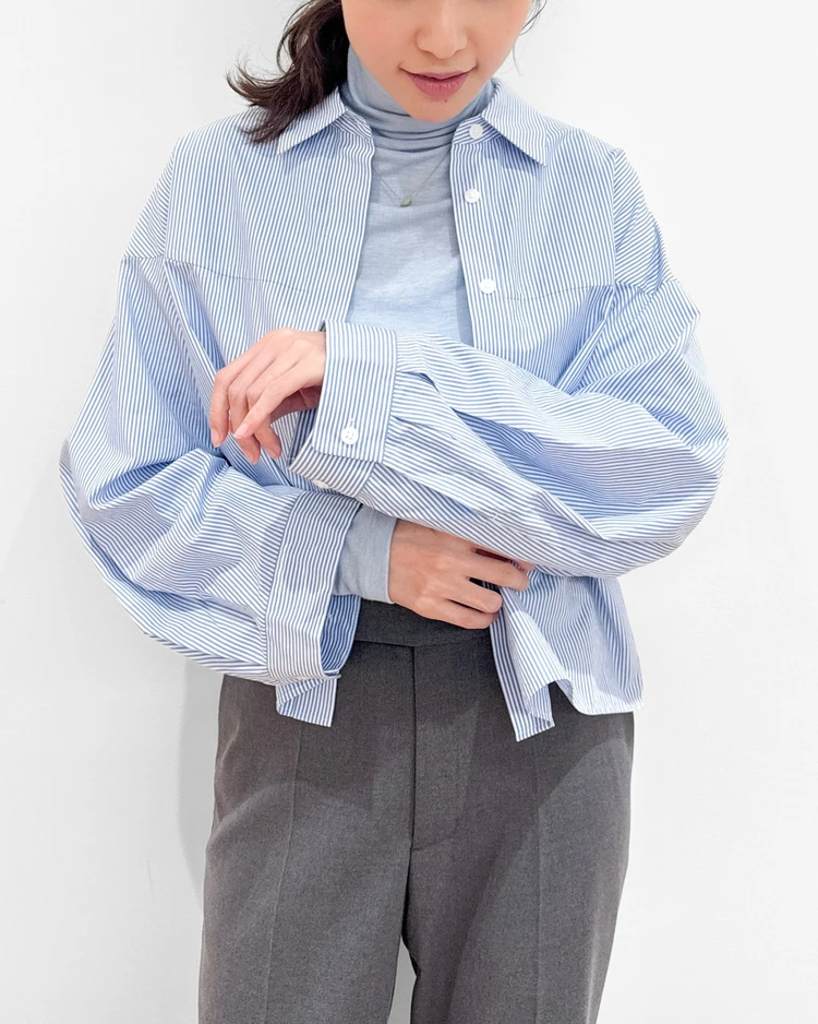 【バズり中！】ユニクロシーの新作「コクーンシャツ」が使える！_5