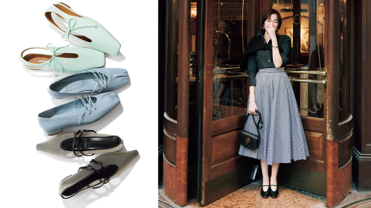 【この春イチオシ！甲深デザインのパンプス4選】フレアスカートが垢抜けるトレンドシューズ