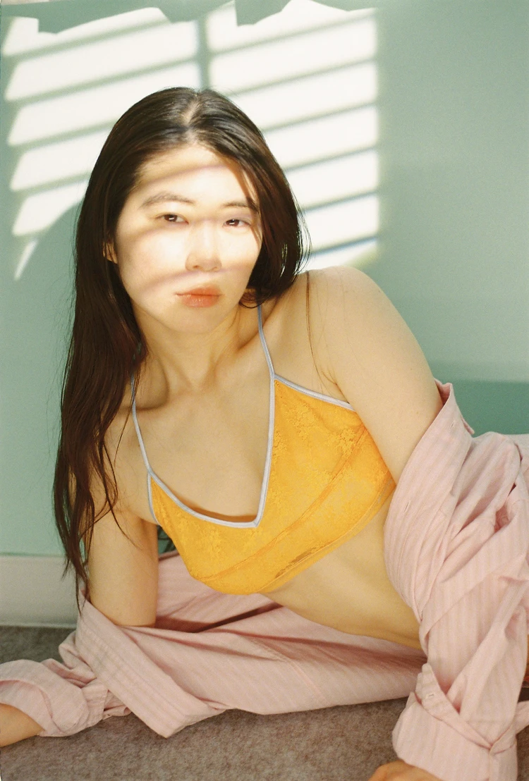 ワコール 新ライン クーミー モデルカット イエローキャミソール