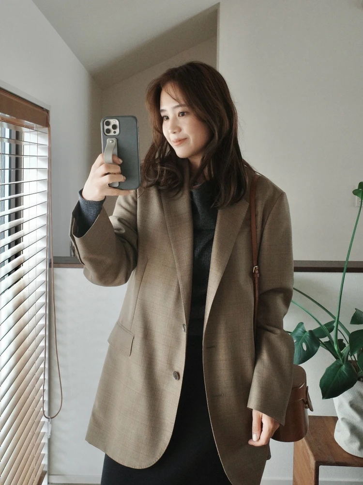 イエベ秋★休日のブラウン×ジャケットコーデ♡ #ファッション部_4