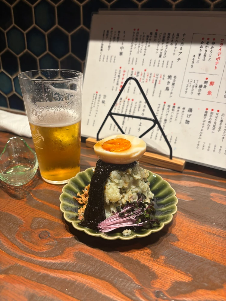 名古屋居酒屋、千種グルメ、酒場セカンド、夜ごはん、ポテサラ、牛煮込み、居酒屋グルメ、大人飲み、名古屋ディナー