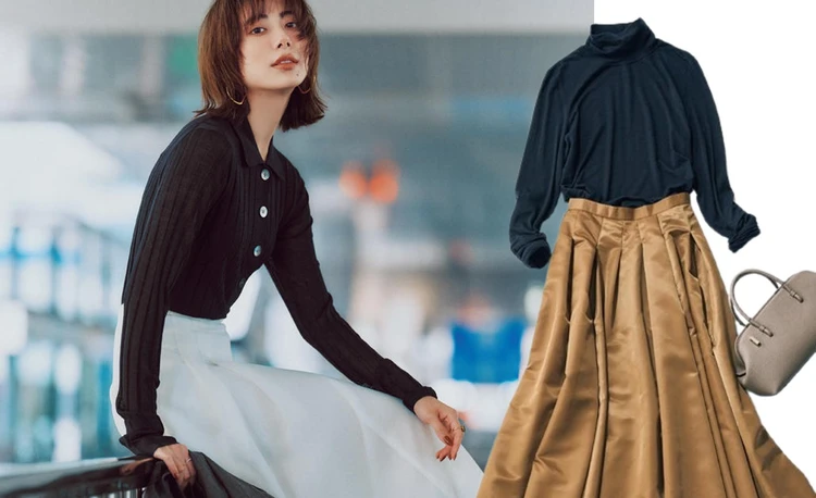 【ぴたニット×ふわスカート11コーデ】10秒で決まる、私たちの最強褒められシルエット!