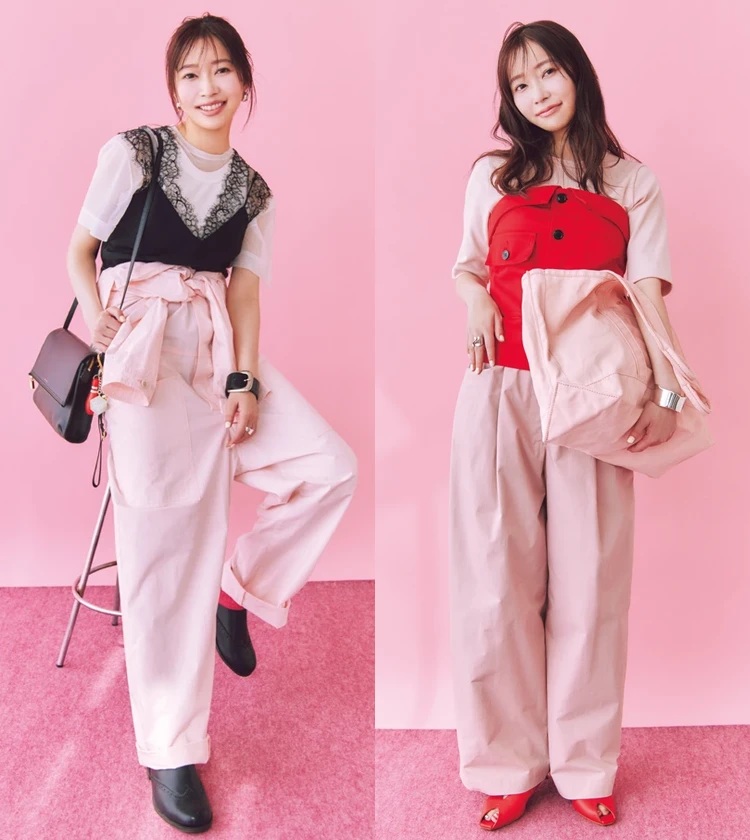 さっしーがピンクを満喫！ 媚びない大人の「週末ピンクコーデ」3選