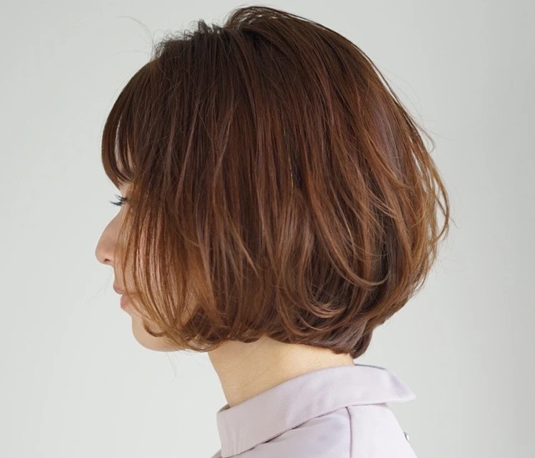 伸ばしかけふんわりボブ サイド