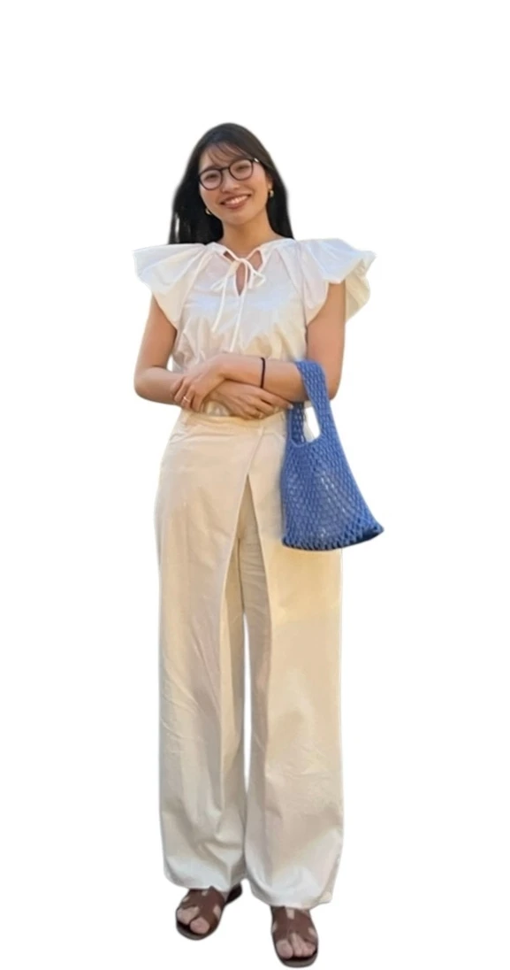 クラネデニム、ホワイトデニム、変形デニム、デニム夏コーデ