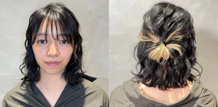 【ミディアムボブの涼しげアレンジ】3STEPで簡単！後ろ姿まで洒落見え必至な大人のハーフアップスタイル
