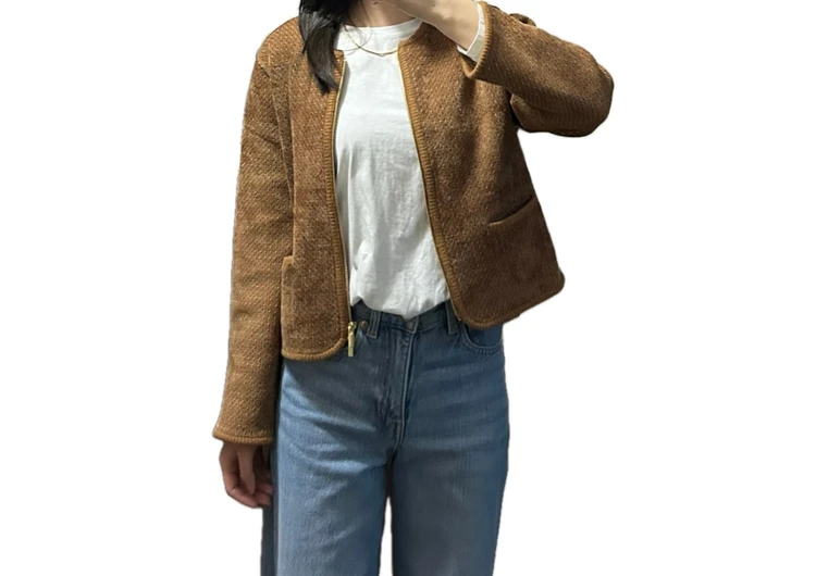 【MACPHEE】春まで着回せるジャカードカーディガン_3