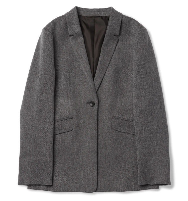 スーツスクエア CHANTOWAシリーズ ツイードライクジャケット ¥21890