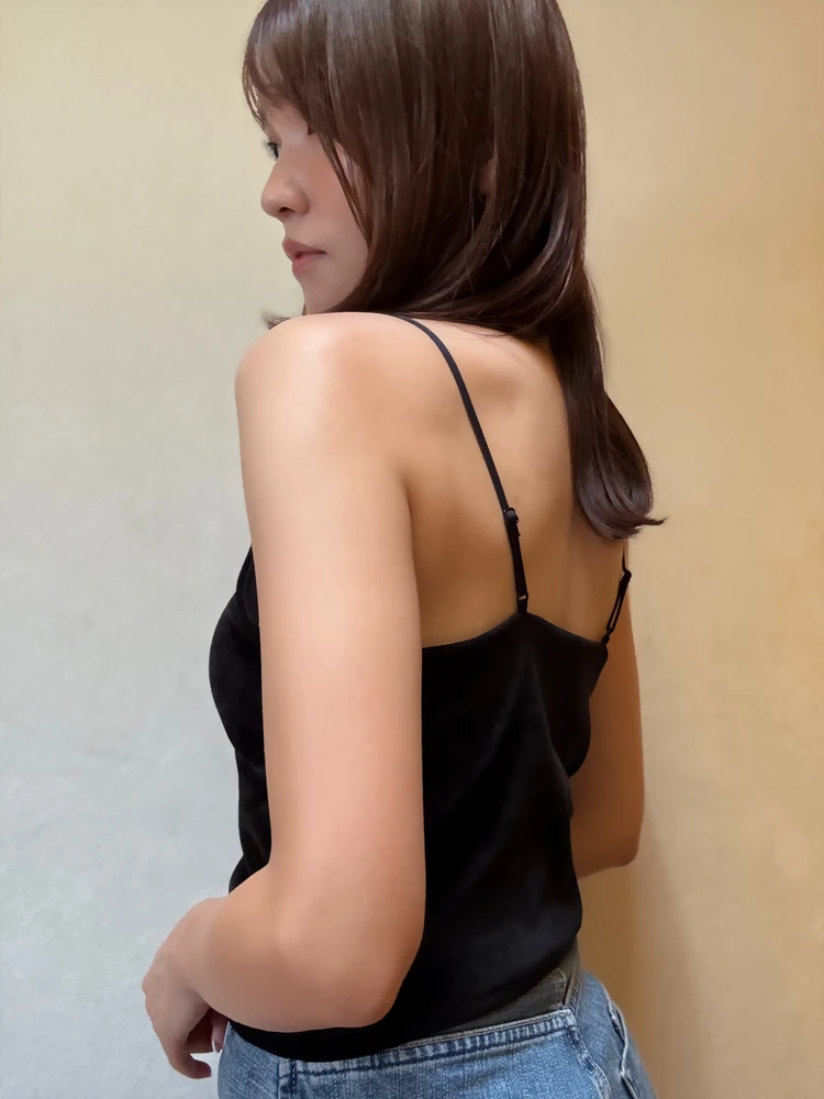 【GU神アイテム】夏に大活躍！コスパ最高「ベロアキャミ」が高見えすぎて2色買いした話_2_2