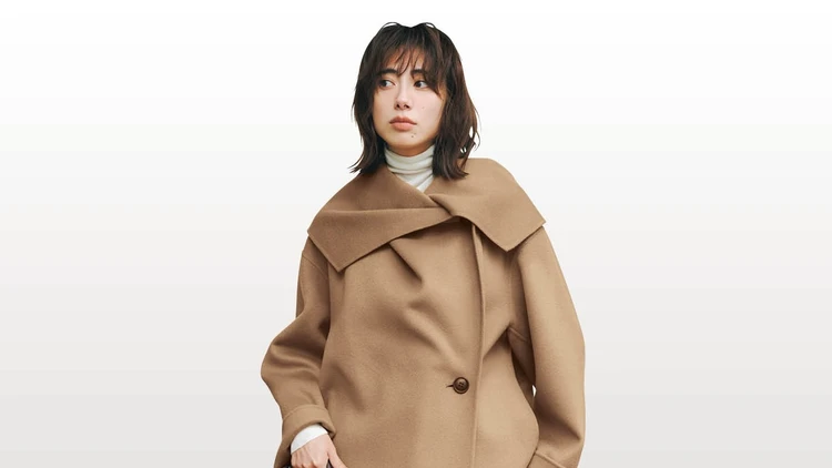 【アウターコーデ】まわりとかぶらないショールカラーコートを投入【BAILA今日のコーデ】