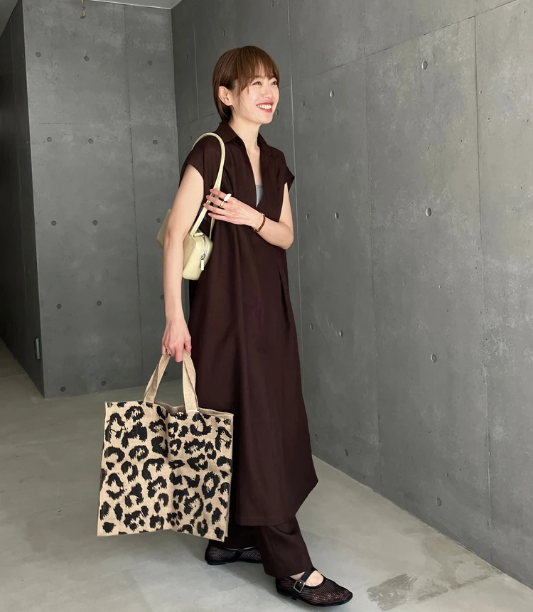 カランシエル セットアップ プレス着用画像