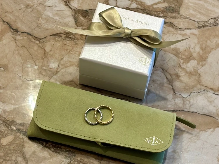 第二子出産の記念に|ヴァンクリーフ&アーペルのペルレ ピンキーリング_5