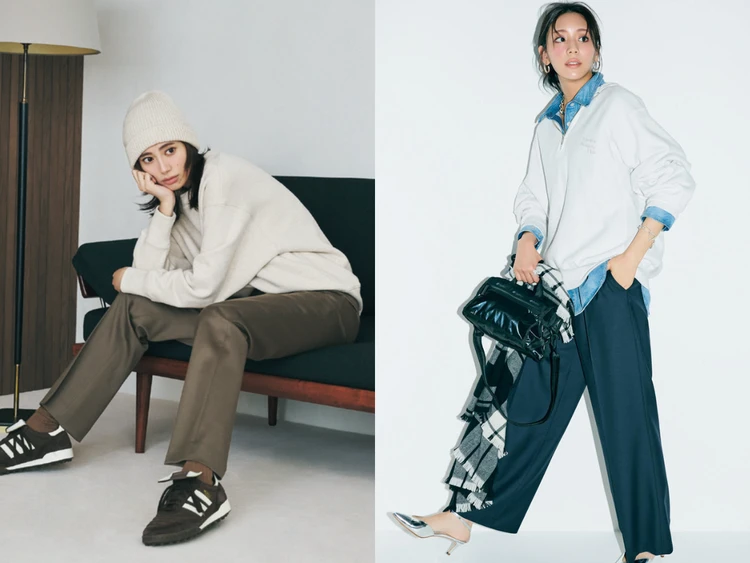 【最新スウェットコーデ】秋冬大人女子の11選。ハーフジップ、ロゴスウェット…おしゃれスウェットが実用的で即戦力！