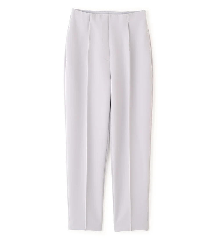 ナチュラルビューティーベーシック フロントボタンペプラムジレ SETUP テーパードパンツ ライトブルー