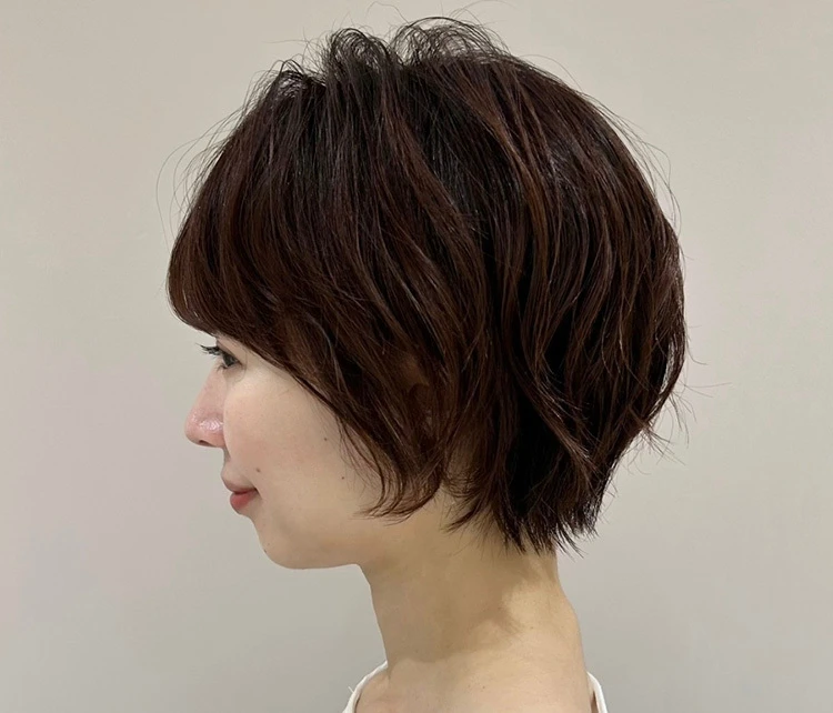 エアリーショートボブ　サイド