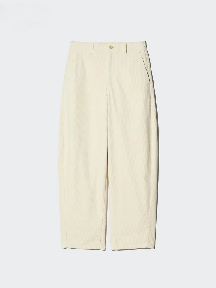 コーデュロイバレルレッグパンツ¥4990