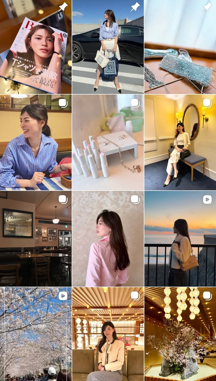 個人Instagramのフィード画像