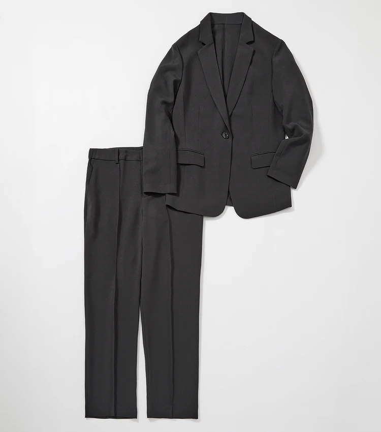 洋服の青山 みんなのスーツ ジャケット&パンツ ブラック