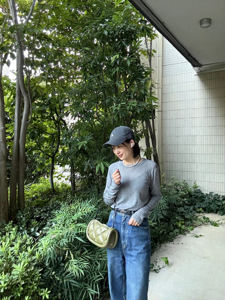 GU シアーT カジュアルコーディネート