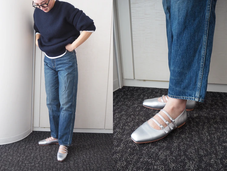 話題の「トリプルストラップフラットシューズ」をライターが試着レビュー!キャッチーなのにオフィスでも使える!疲れない!【ワシントン靴店(W)】 #BAILA読む試着室