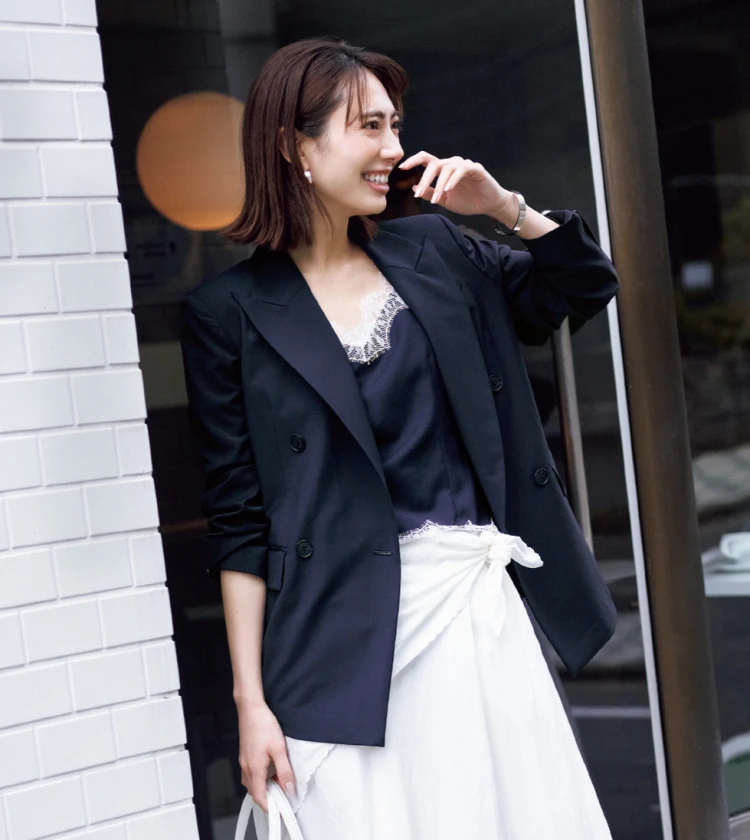 【春トレンド！白×ネイビー3コーデ】今季イチ推しの好感度配色でいっきにおしゃれに