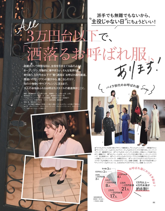 BAILA５月号　All3万円台以下で、「洒落るお呼ばれ服」、あります！1