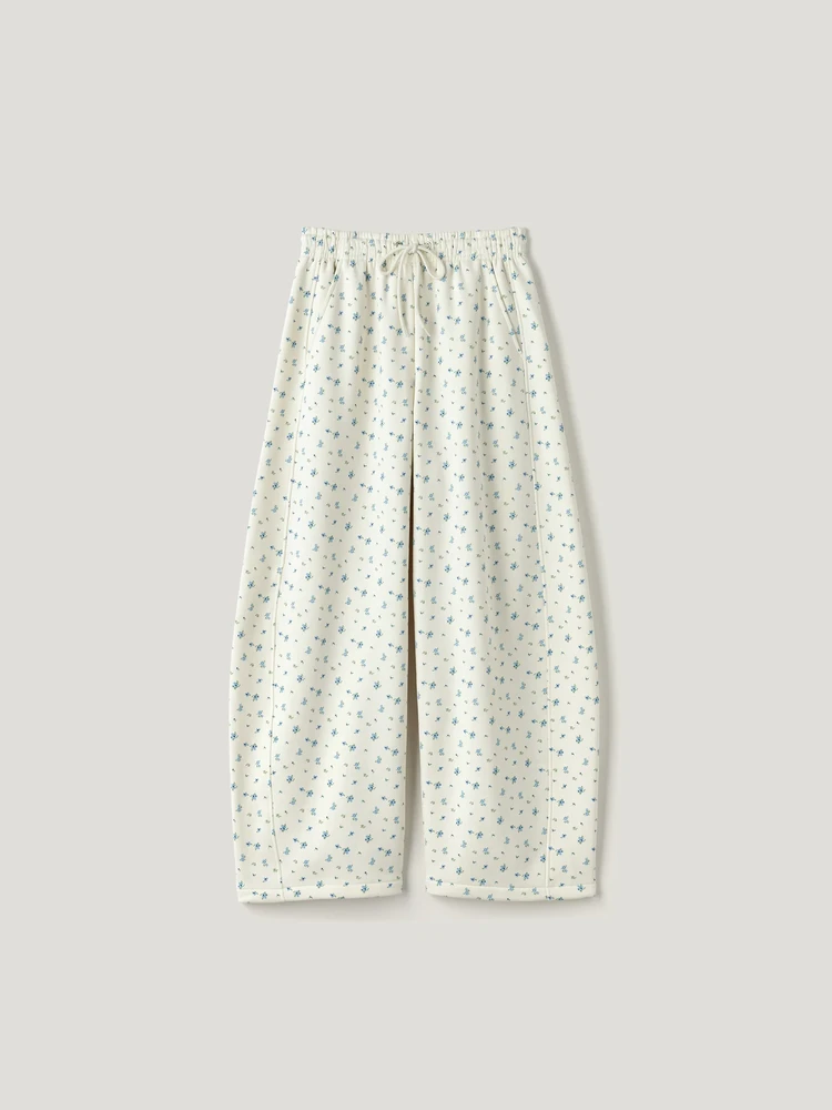 フラワープリントスウェットパンツ¥2990