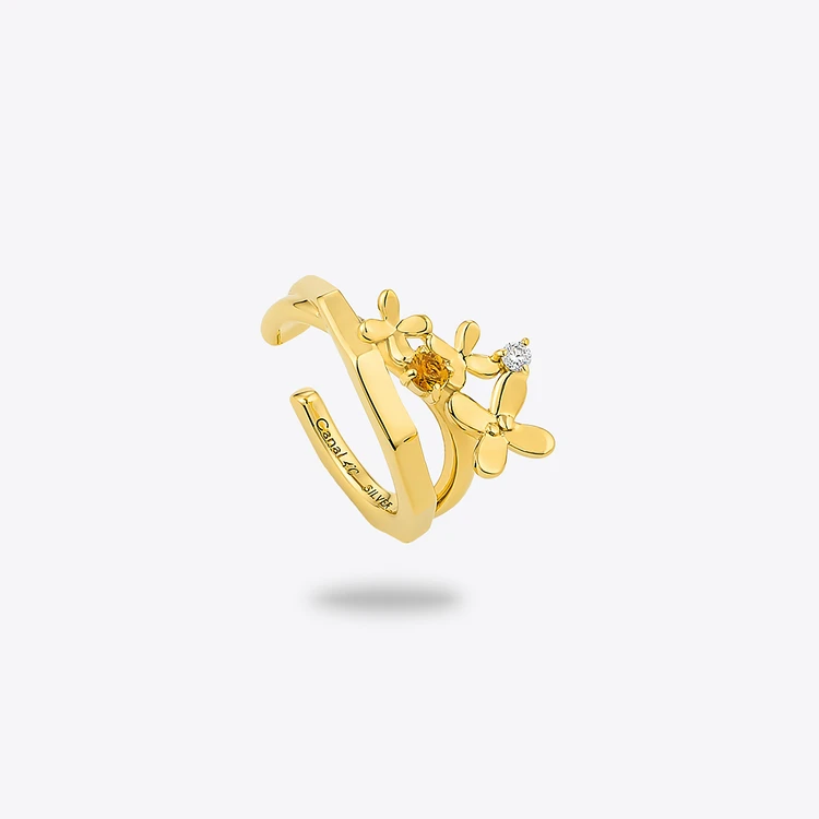 SV925(YGc) Ear Cuff / Citrine / CZ ￥11000