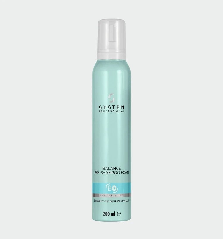 BAILA プレゼント　システムプロフェッショナル バランス プレシャンプー フォーム 200mL ￥3520／ウエラジャパン　製品写真