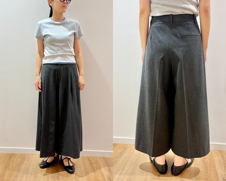 【UNIQLO(ユニクロ)】新作の「タックキュロット」をライターが試着レビュー!スカート感覚ではけて動きやすい #BAILA読む試着室