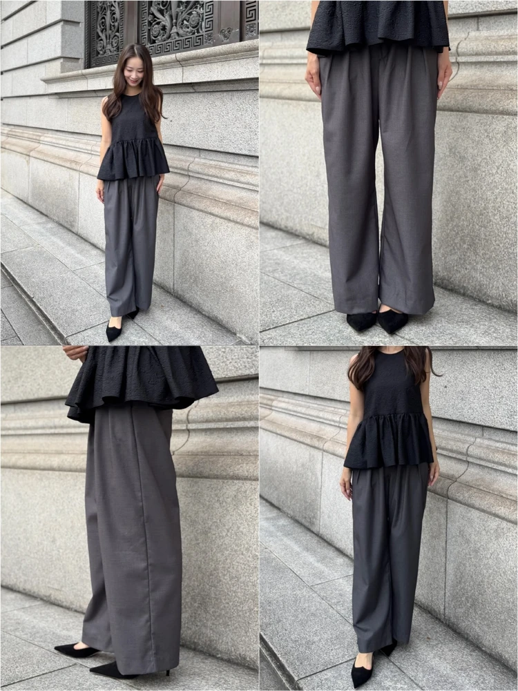 骨格ウェーブ必見！【グレーのワイドパンツ】で垢抜けが叶う4つのポイント_4