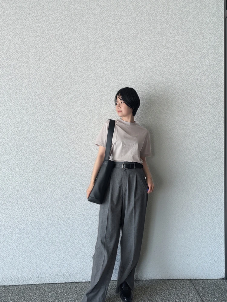 【#ユニクロ夏コーデ】30代骨スト愛用！エアリズムコットンT_7