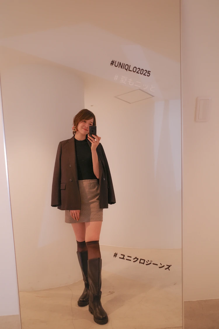 ユニクロ　ウォッシャブルニットブラトップ　ブラトップ