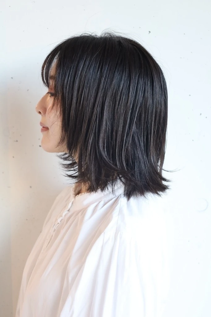 30代髪型・ボブのサイド