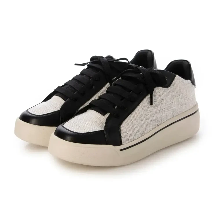 ANTEPRIMA(アンテプリマ) 厚底レースアップスニーカー ブラックコンビ