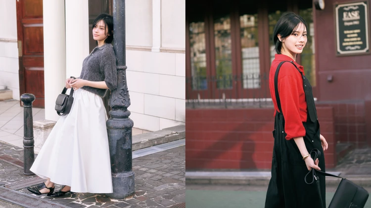 【安斉星来が着るポロニット】 大人の秋服に遊び心をONする「カラー」＆「モヘア」ポロニット5選