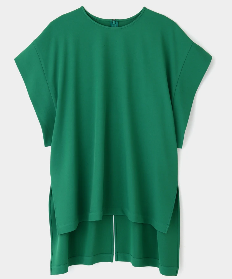 ル フィル 2WAYツイルブラウス グリーン