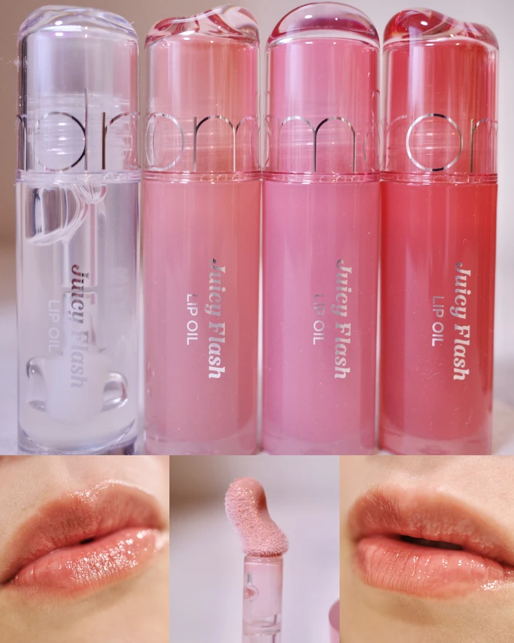 ロムアンド フラッシュリップオイル 着画