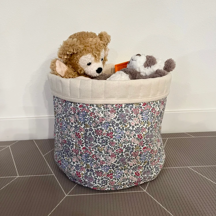 【H&M HOME購入品】春らしい花柄バスケット&ストライプ柄バスタオルをお迎え_1