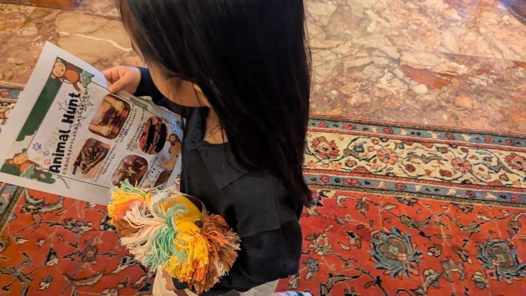 ホテル内の探検ツアー