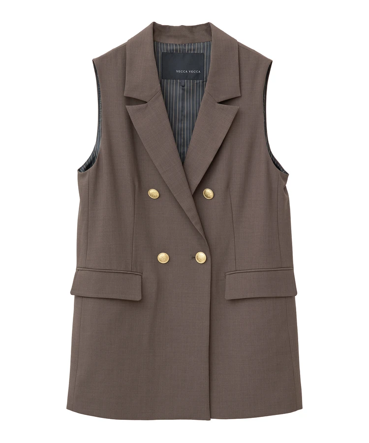 イェッカ ヴェッカ 金釦ジレ ¥33000