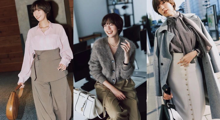 【可愛げ2割増しトップス26選】やわらかニット、きれい色シャツ、大きめボウタイブラウス。照れずに着られる好印象アイテム