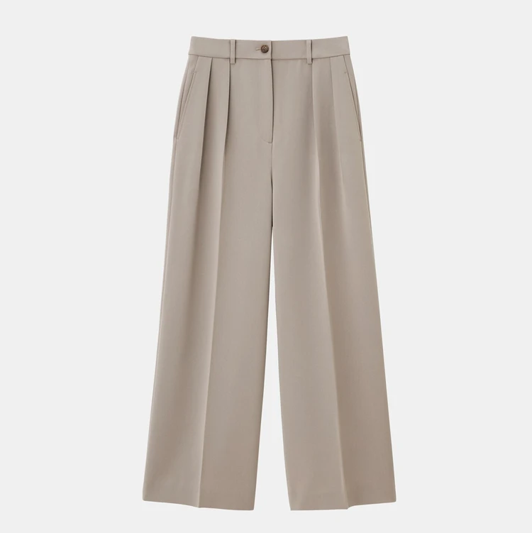 プラステ　トリアセブレンド2タックワイドパンツ　￥15000