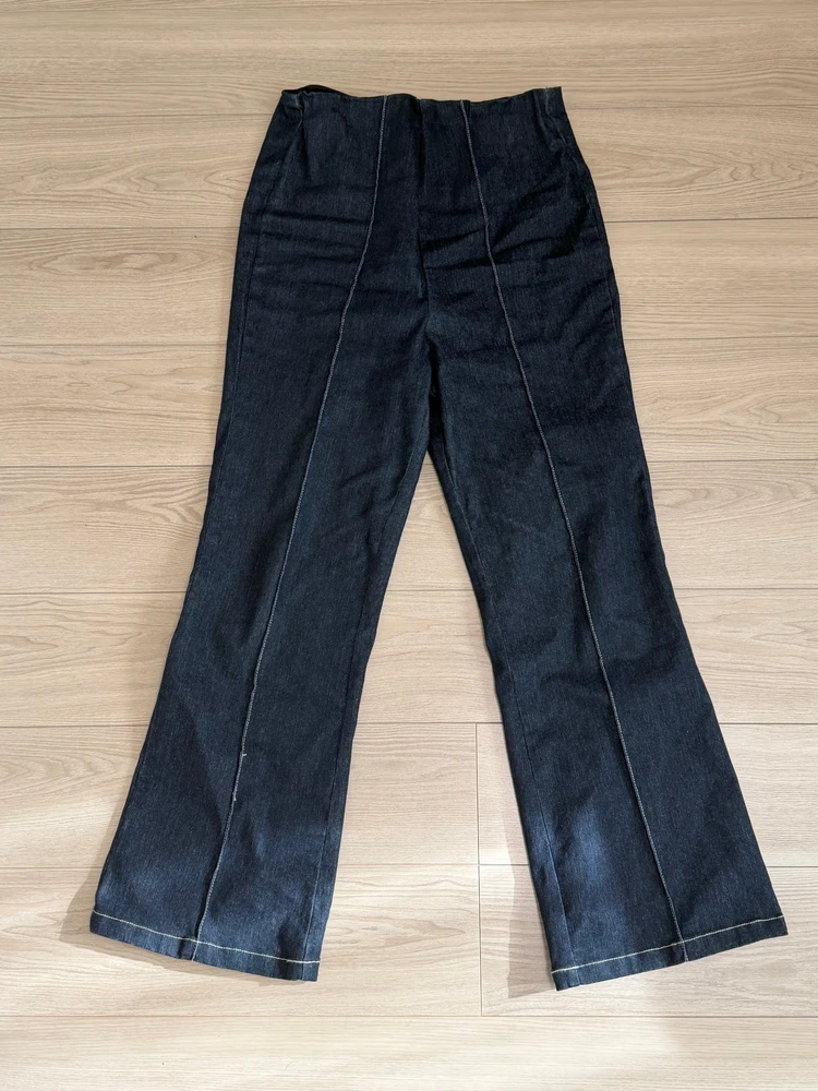 【神戸レタス】のびのびストレッチセンターラインマタニティパンツ 