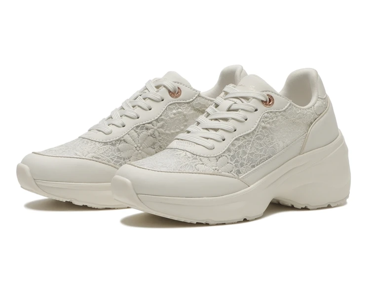 ホーキンススポーツ　厚底スニーカー　オフホワイト