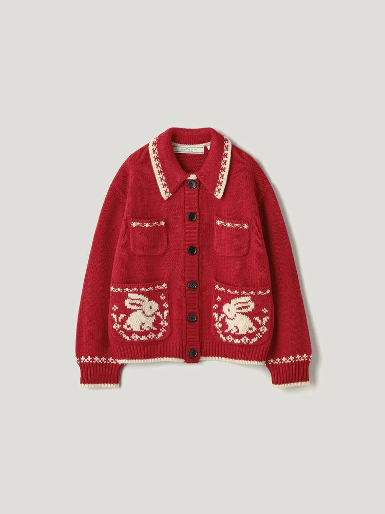 ポロカーディガン¥3990