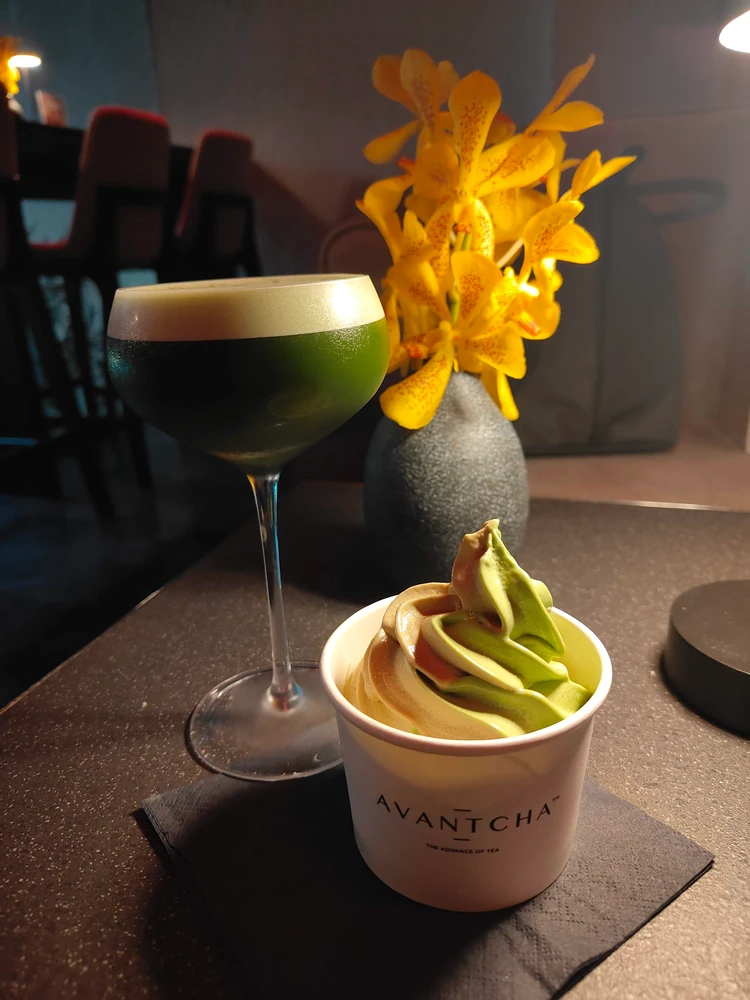AVANTCHA Tea & Cocktail Bar　抹茶アイス　ココナッツ抹茶